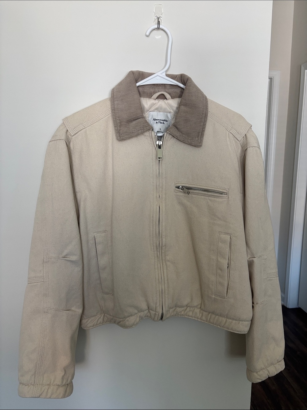 Abercrombie Barn Jacket Cream/Beige